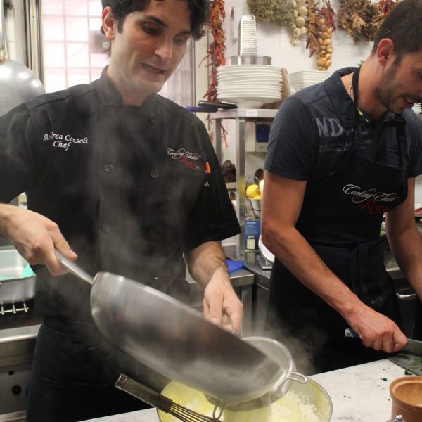 Chef Andrea teaching