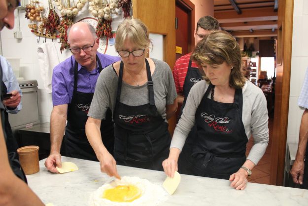 making pasta dough by hand