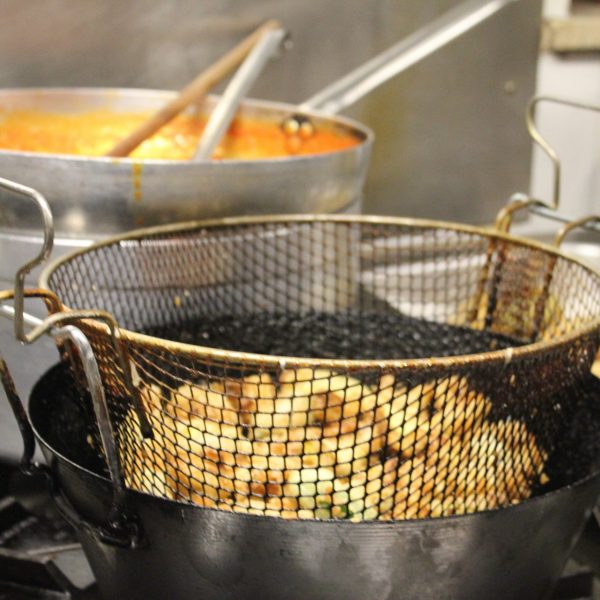 cooking on the stove